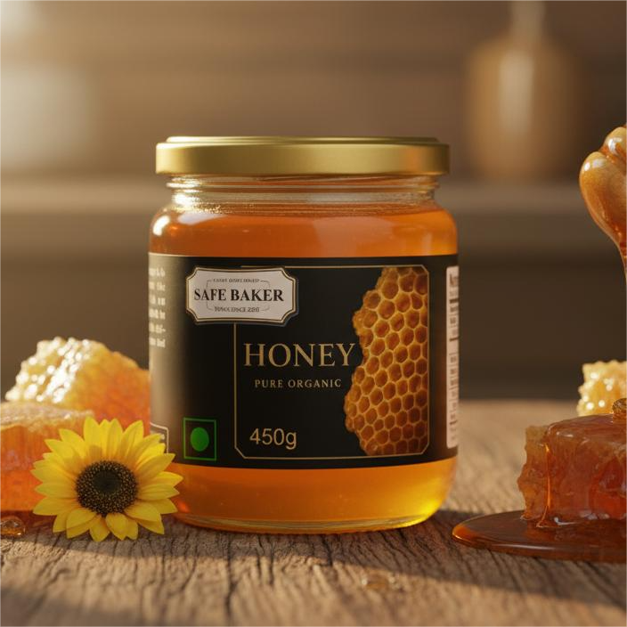 Safe Baker Pure Organic Honey – 450g